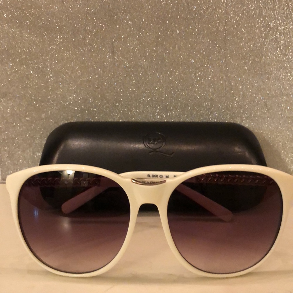 Balmain - Acetate Sunglasses in White/Gold